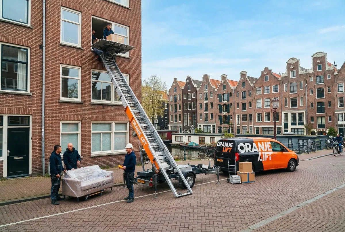 Verhuislift bij woning Den Bosch
