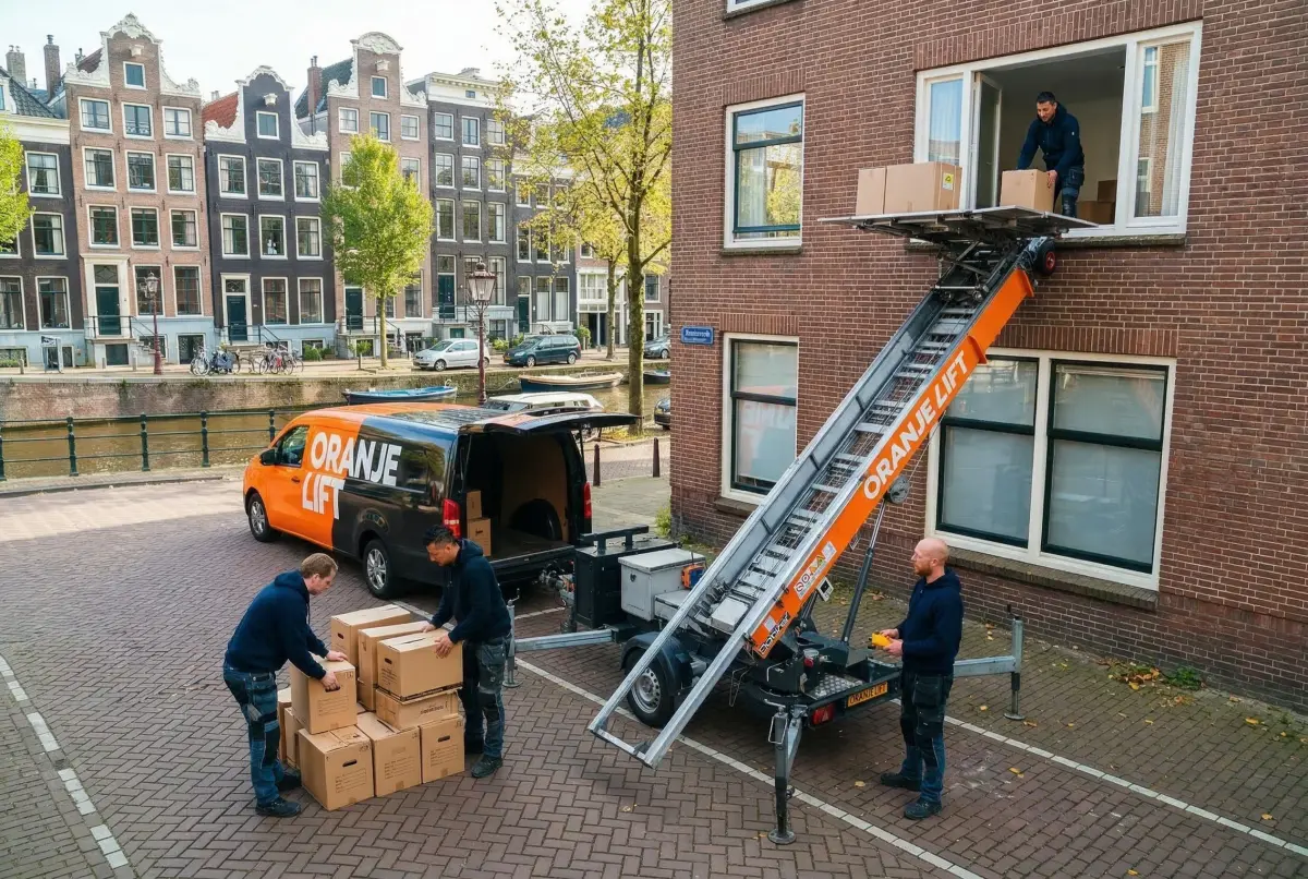 Verhuislift bij appartement Den Bosch